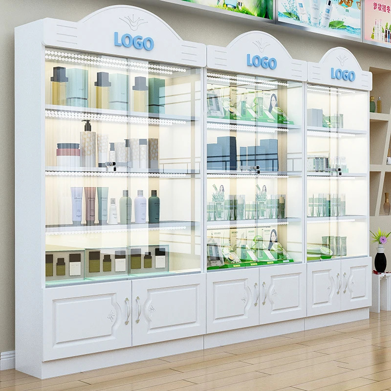 Luxury Skincare Shop - 맞춤형 고급 스킨케어 진열장, 살롱 네일