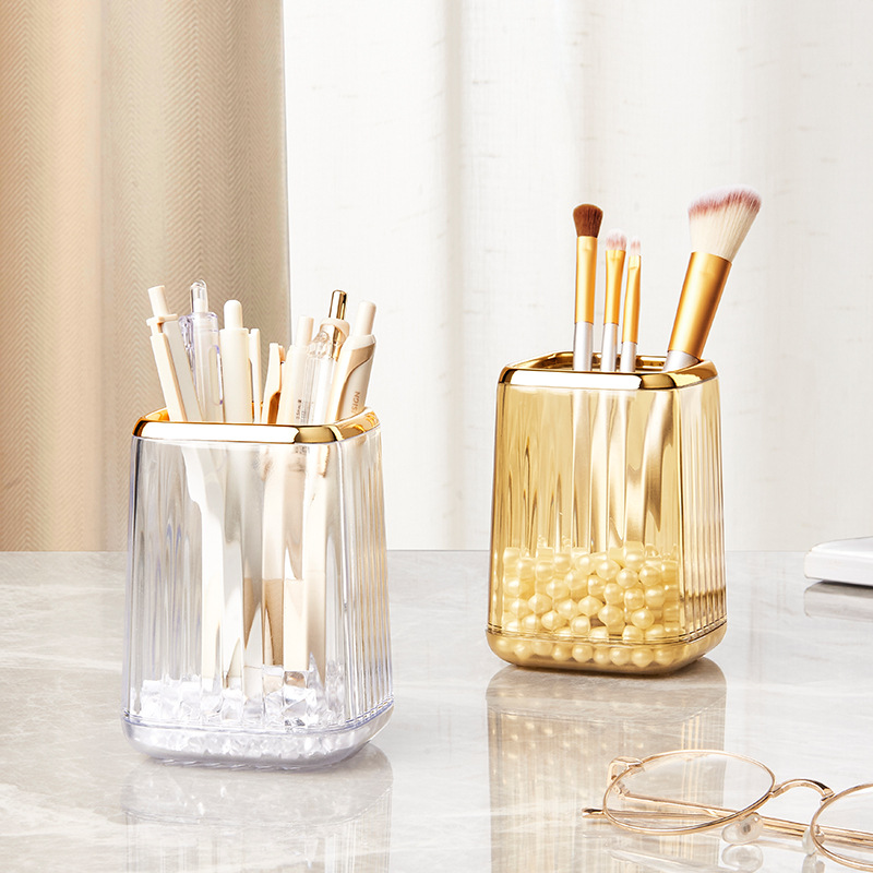Luxury Skincare And Makeup Brands - 데스크탑 화장 브러쉬 보관함 메이크업 정리함