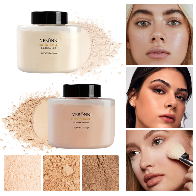 Luxury Skincare Tools - 6가지 색상 럭셔리 파우더, 여성용 페이스