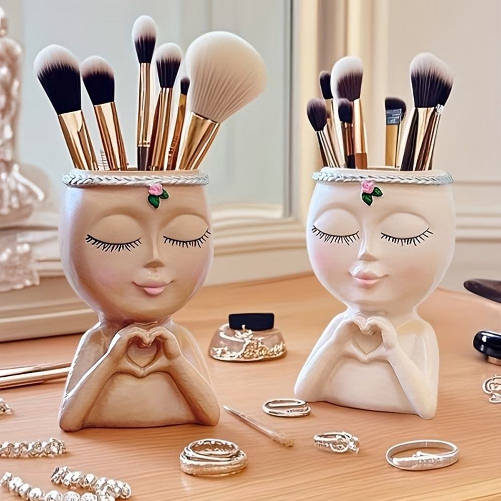 1피스 메이크업 브러쉬 및 눈썹 브러쉬 보관 랙, 레진 - Luxury Skincare And Makeup Brands 리뷰 및 가격
