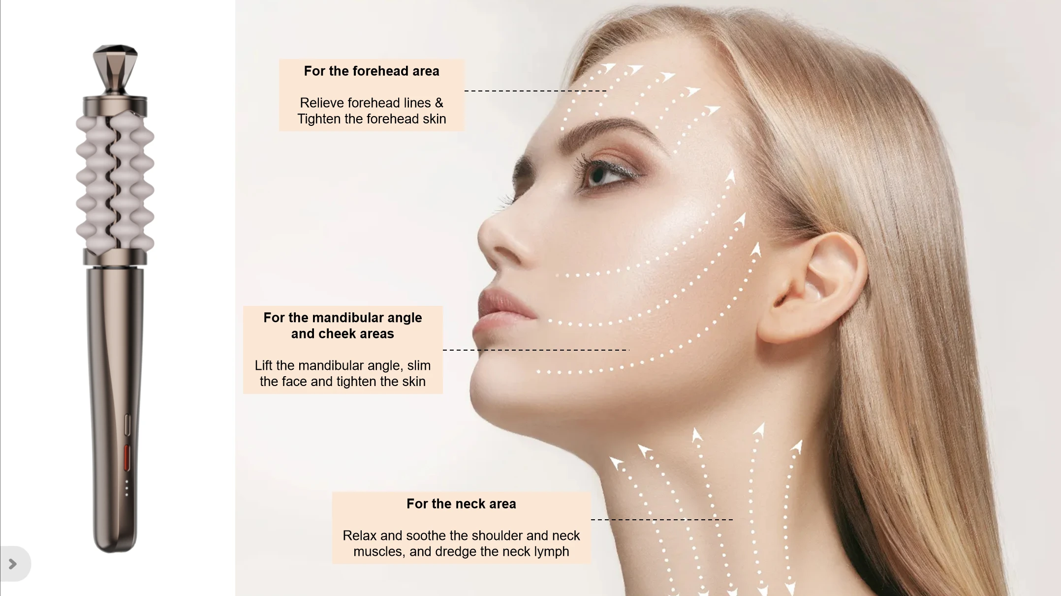 새로운 럭셔리 페이셜 마사지 완드 얼굴 목 조각 안티에 - Luxury Skincare Tools 리뷰 및 가격