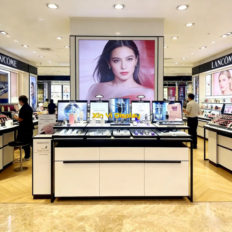 맞춤형 고급 스킨케어 진열 가구 MDF LED 화장품  - Luxury Skincare Shop 리뷰 및 가격